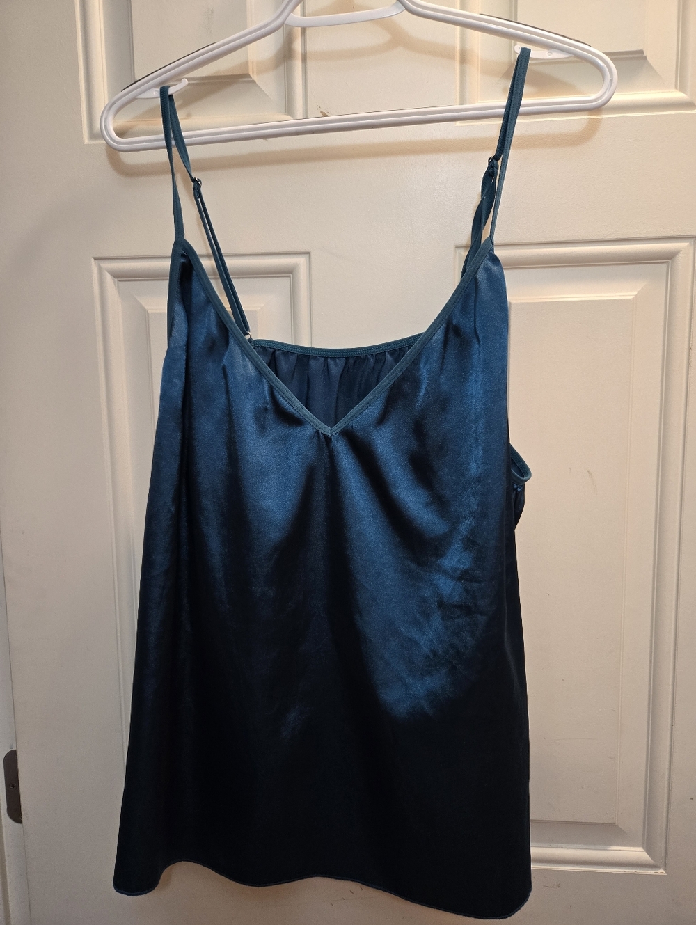 SHEIN Teal Satin Cami Top